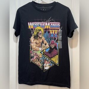 WWE Wrestlemania VI Black Shirt Size Small From 2021 NOT Vintage